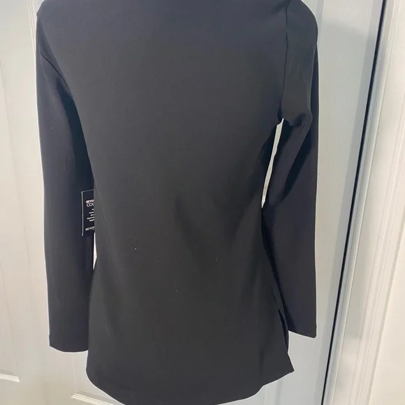 NWT Boston Proper Black and White Long Sleeve Blouse Top - XS - Picture 4 of 11